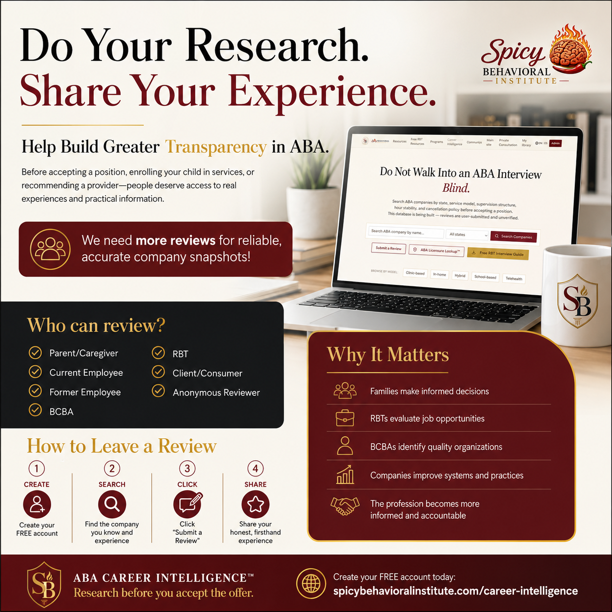 ABA Career Intelligence — searchable U.S. company database with supervision structure, caseload data, and practitioner reviews.